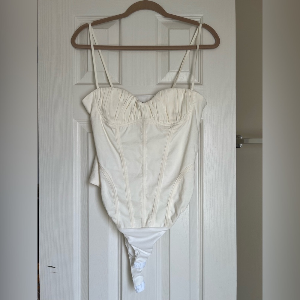 Zara Cream Corset Bodysuit